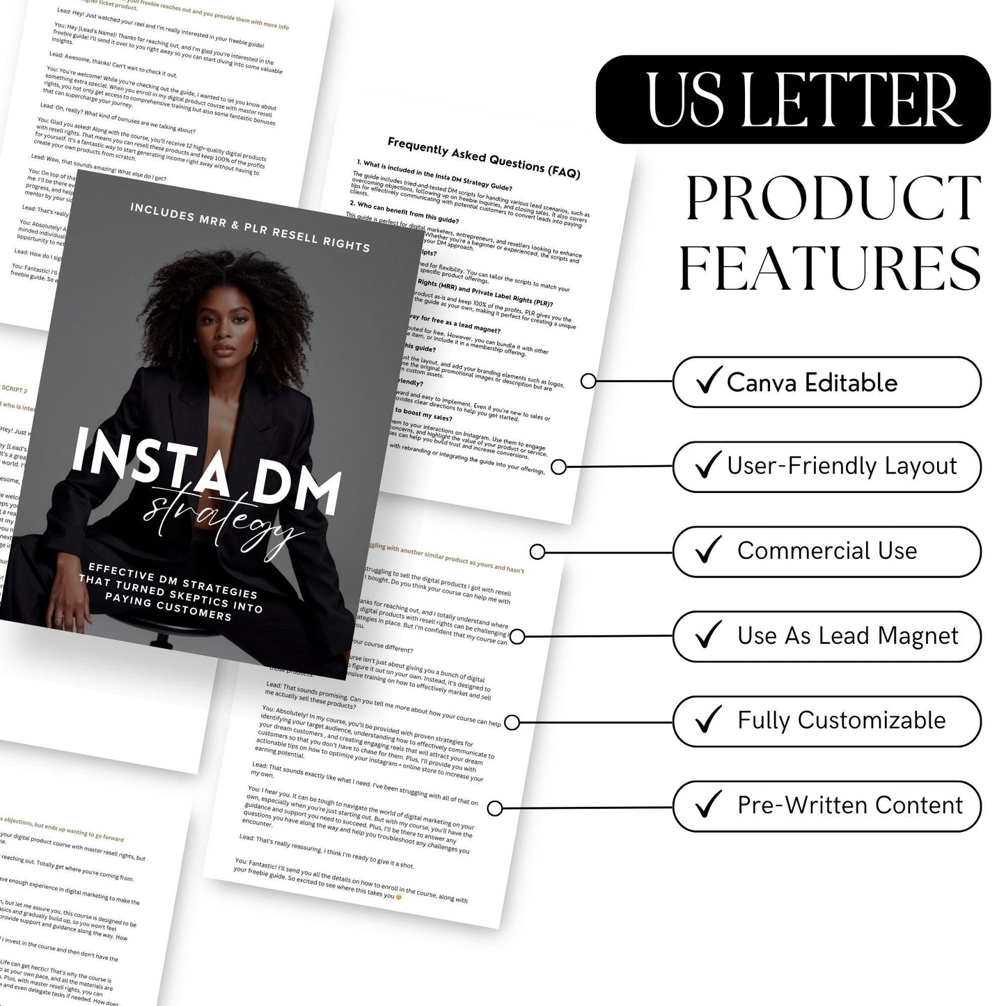 Insta DM Scripts & Strategies Guide with MRR & PLR | Convert Leads to Loyal Customers - MRR Marketing eBook - Boundless PLR