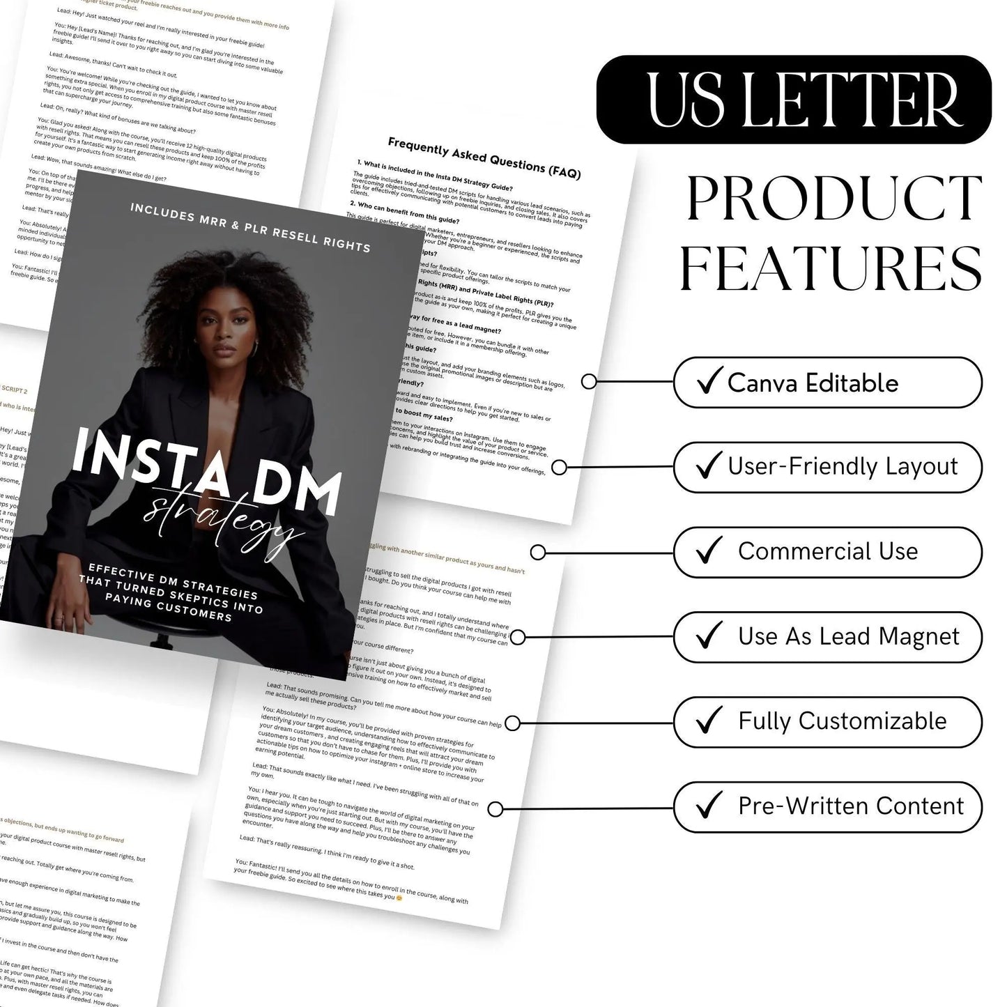 Insta DM Scripts & Strategies Guide with MRR & PLR | Convert Leads to Loyal Customers - MRR Marketing eBook - Boundless PLR