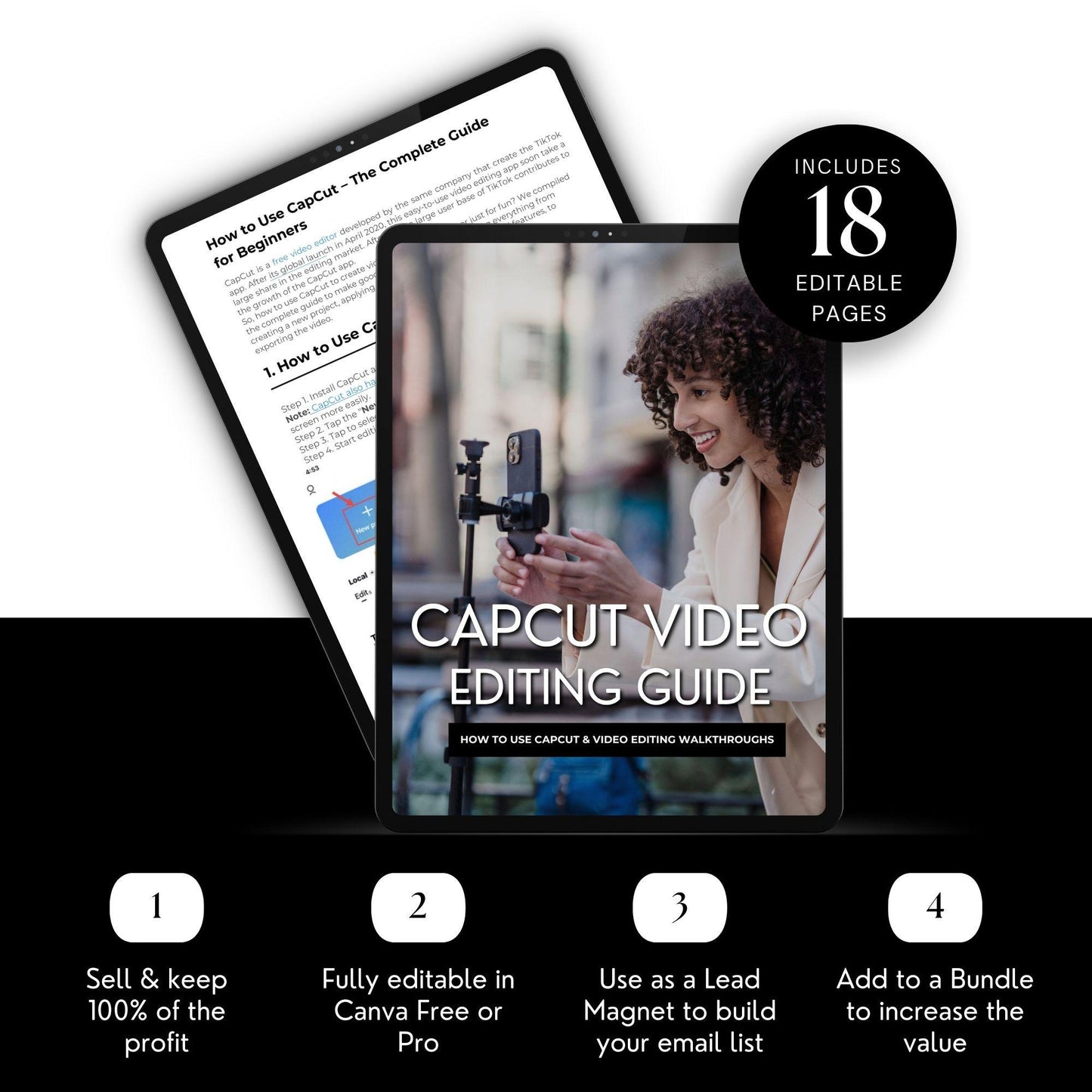 CapCut Video Editing Guide | PLR & MRR Digital Product for Beginners - MRR Marketing - Boundless PLR