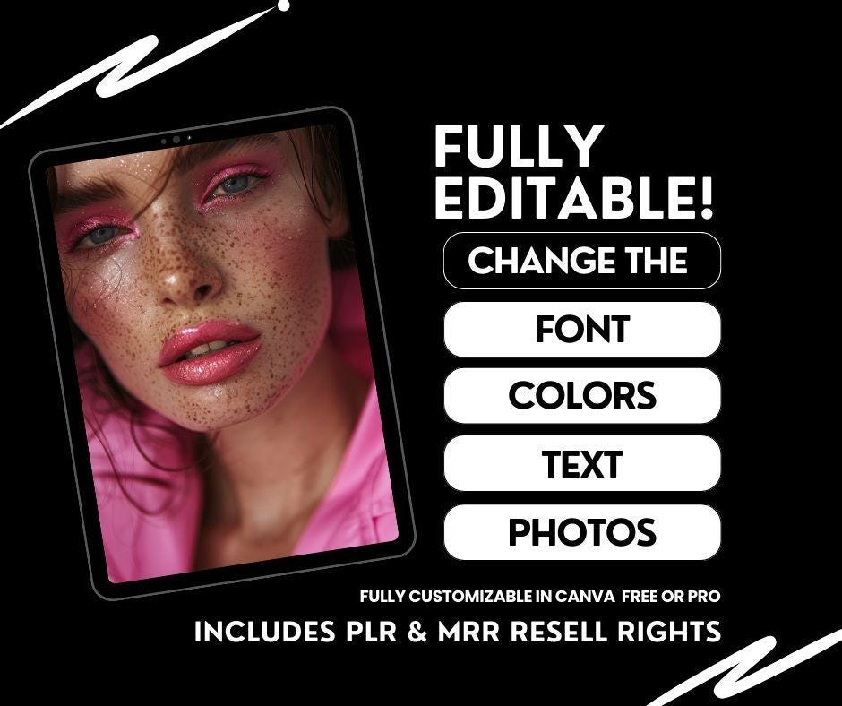 60 Elevated Chic Social Media Templates – Fully Editable in Canva with PLR & MRR - Instagram Template - Boundless PLR