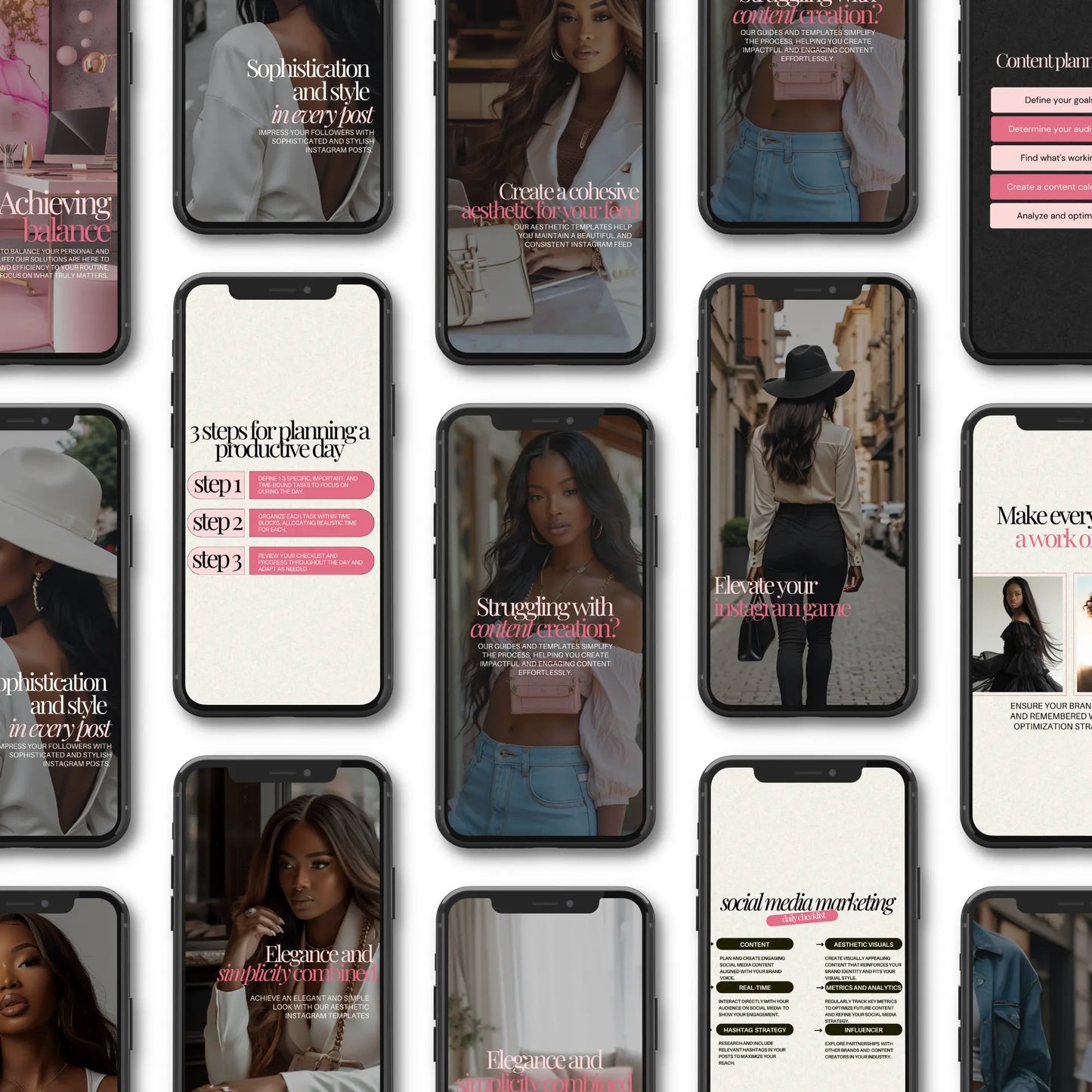 Melanin Magic Instagram Templates – 60 Canva-Editable Designs with PLR & MRR Rights Boundless PLR