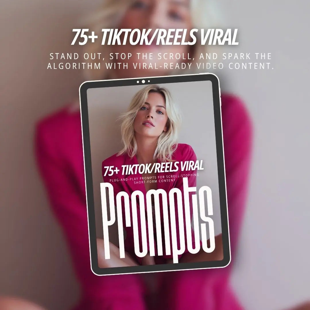 75+ TikTok & Reels Viral AI Prompts Pack – Plug-and-Play Short-Form Content Generator Boundless PLR
