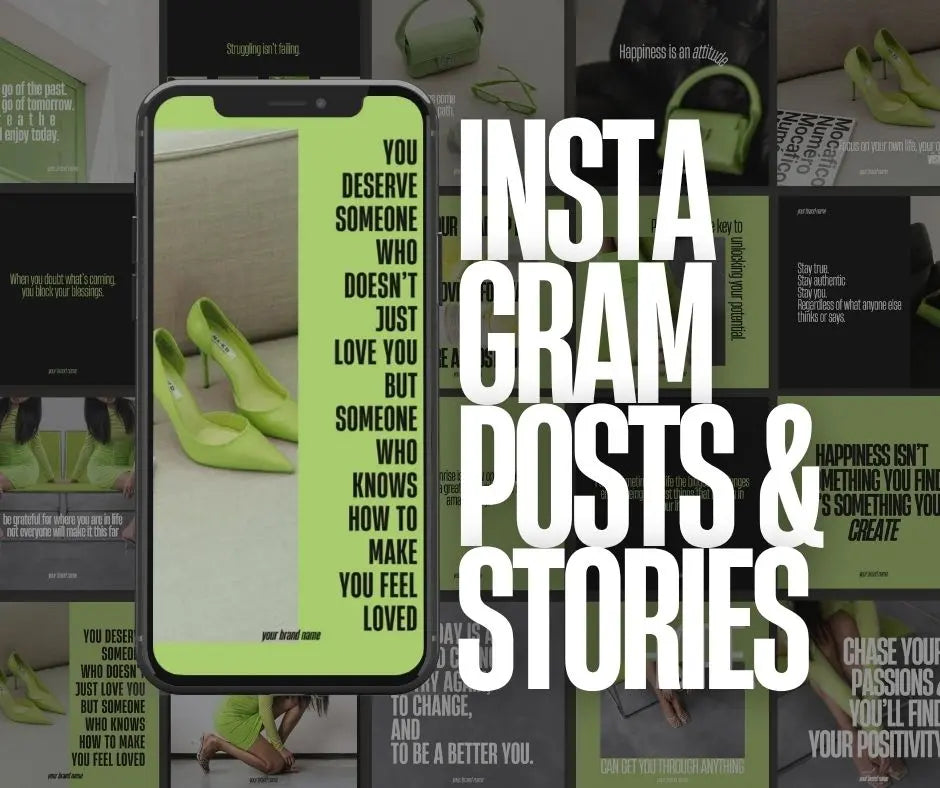 Positivity Pop Social Media Bundle | Canva Templates with PLR + MRR Rights Boundless PLR