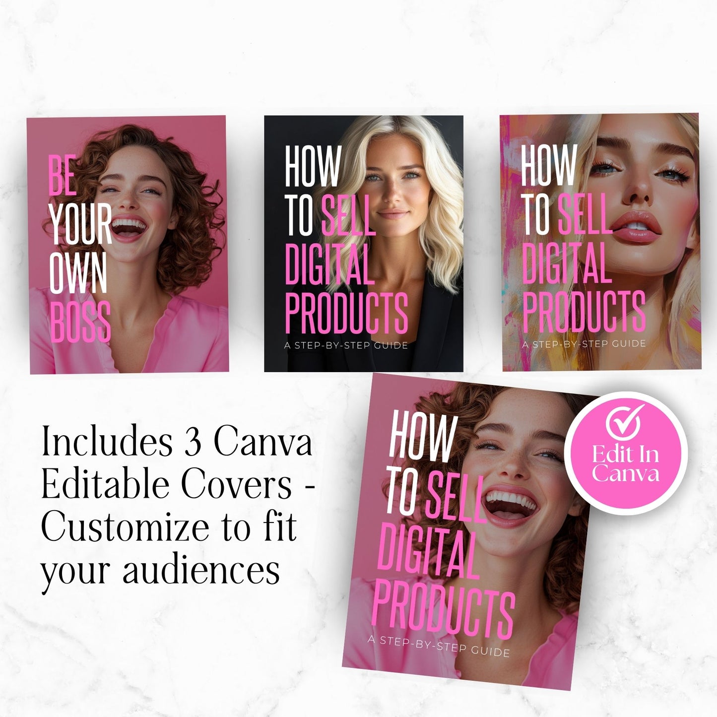 How to Sell Digital Products Guide | Canva Editable eBook with MRR & PLR | Bonus Instagram Posts for Digital Entrepreneurs