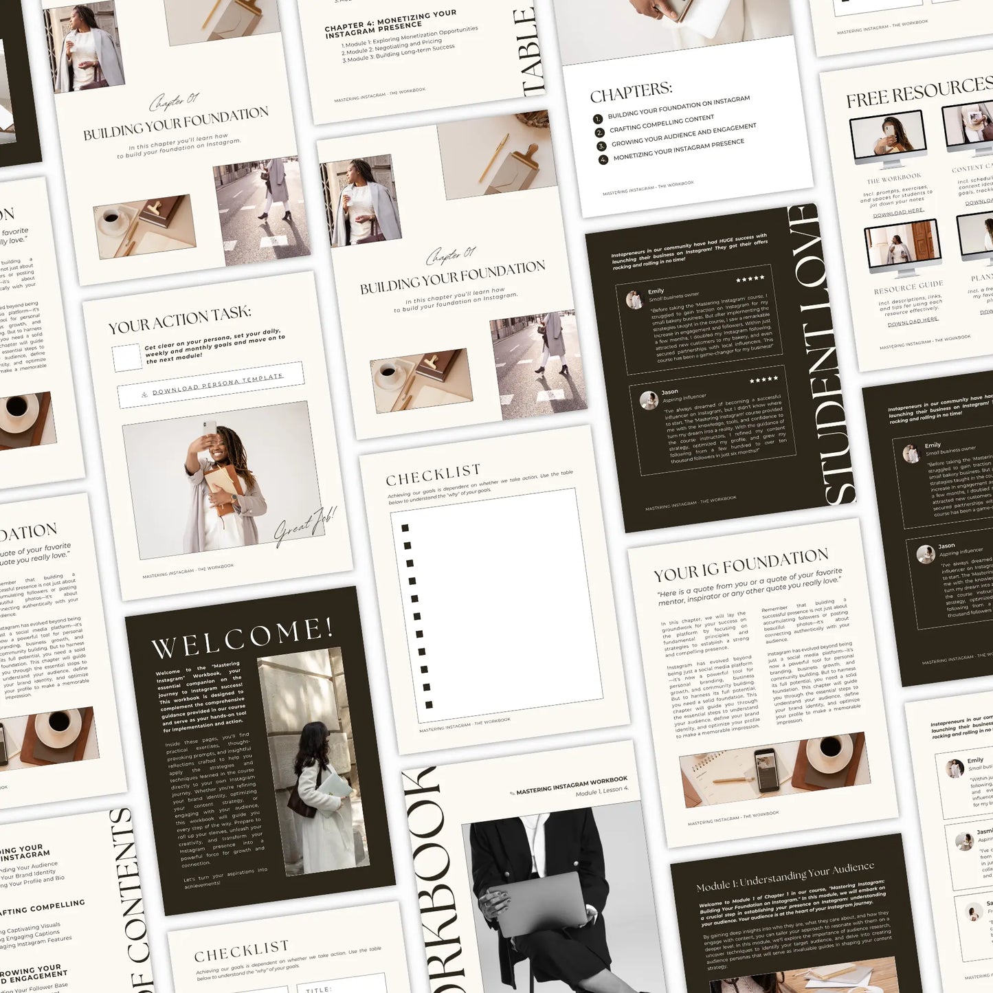 Course Workbook Template | Life Coach Canva Templates | Editable eBook | PLR + MRR Rights Boundless PLR