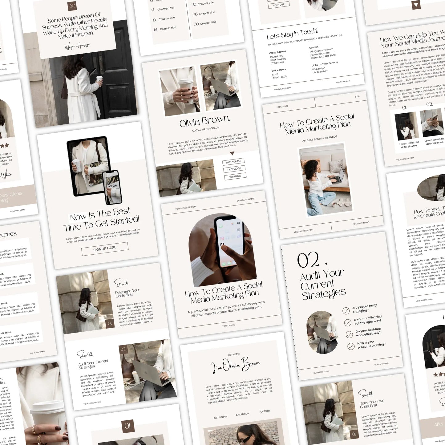 eBook & Guide Template – Canva Editable with MRR & PLR Resell Rights (24 Pages + Bonuses) Boundless PLR