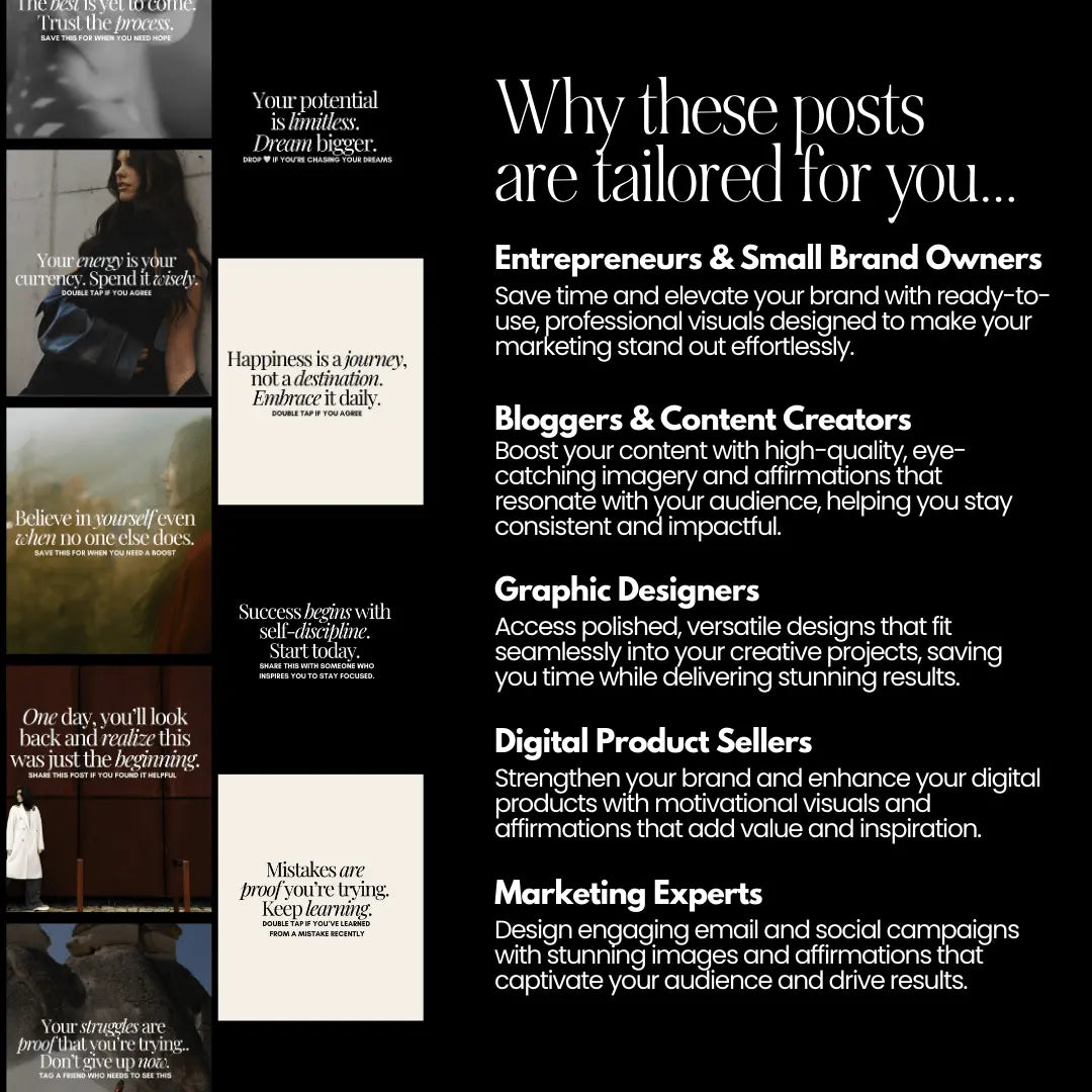 Momentum Mastery Affirmation Bundle, PLR Canva Templates, MRR Affirmation Content for Digital Product Sellers, Entrepreneurs