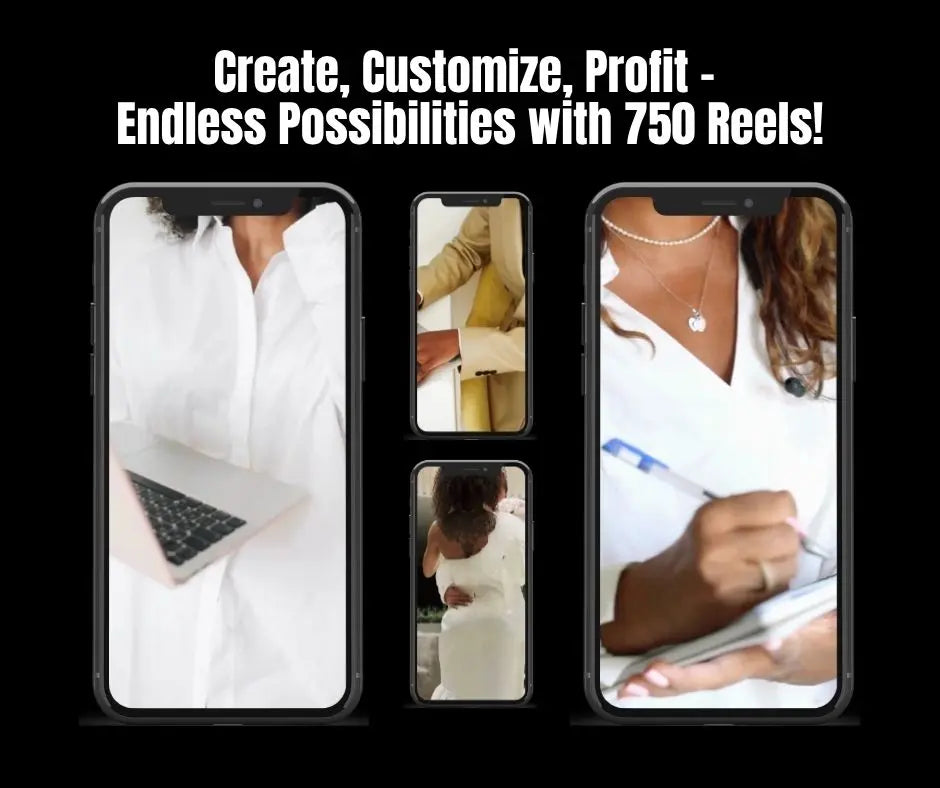 700 Melanin Reels | Canva Editable Social Media Video Templates with PLR & MRR Resell Rights Boundless PLR