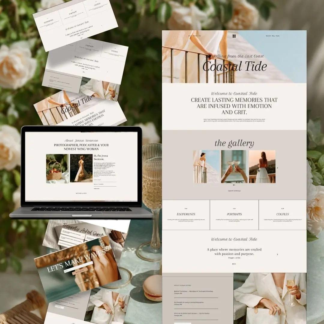 French Bloom Systeme.io Funnel – 1-Page Sales Funnel with MRR & PLR + Canva Mockups Boundless PLR