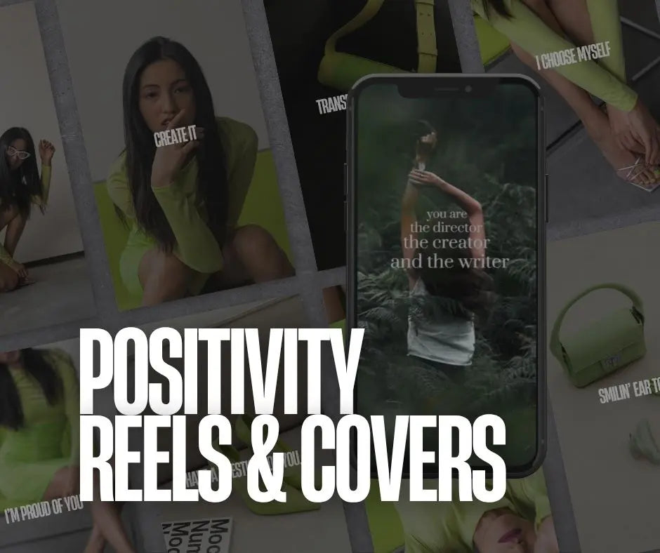 Positivity Pop Social Media Bundle | Canva Templates with PLR + MRR Rights Boundless PLR