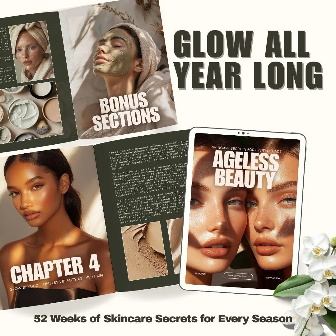 Ageless Beauty Planner | Skincare eBook 52-Week Skincare Ritual Guide | Editable Canva Template with PLR & Resell Rights | Instant Download Boundless PLR