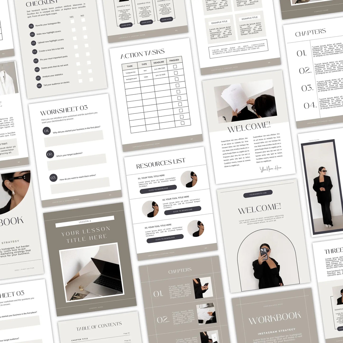 Editable Canva Workbook Template with PLR + MRR Rights Boundless PLR