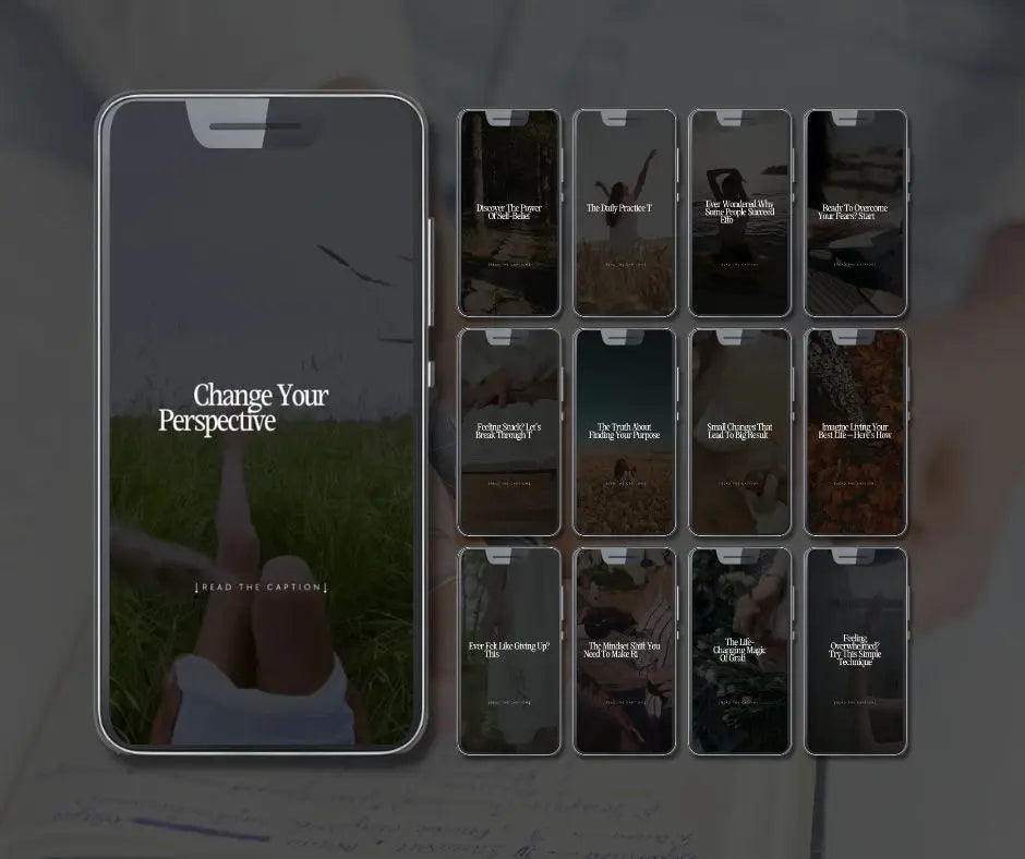 Life & Mindset Reels & Captions – 80 Done-for-You Instagram Posts with MRR + PLR Boundless PLR
