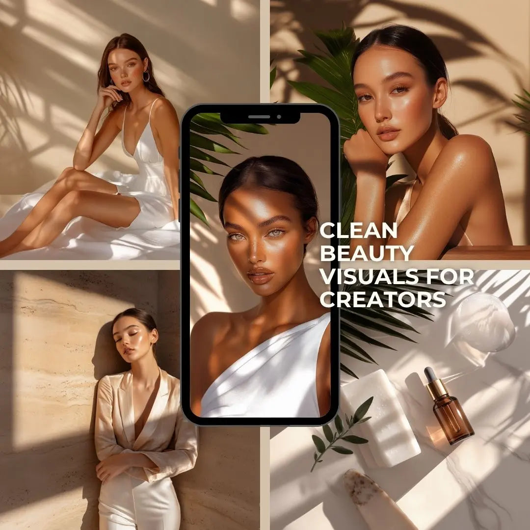 Luminous Beauty – 50 AI Stock Images (PLR & MRR Rights) Boundless PLR