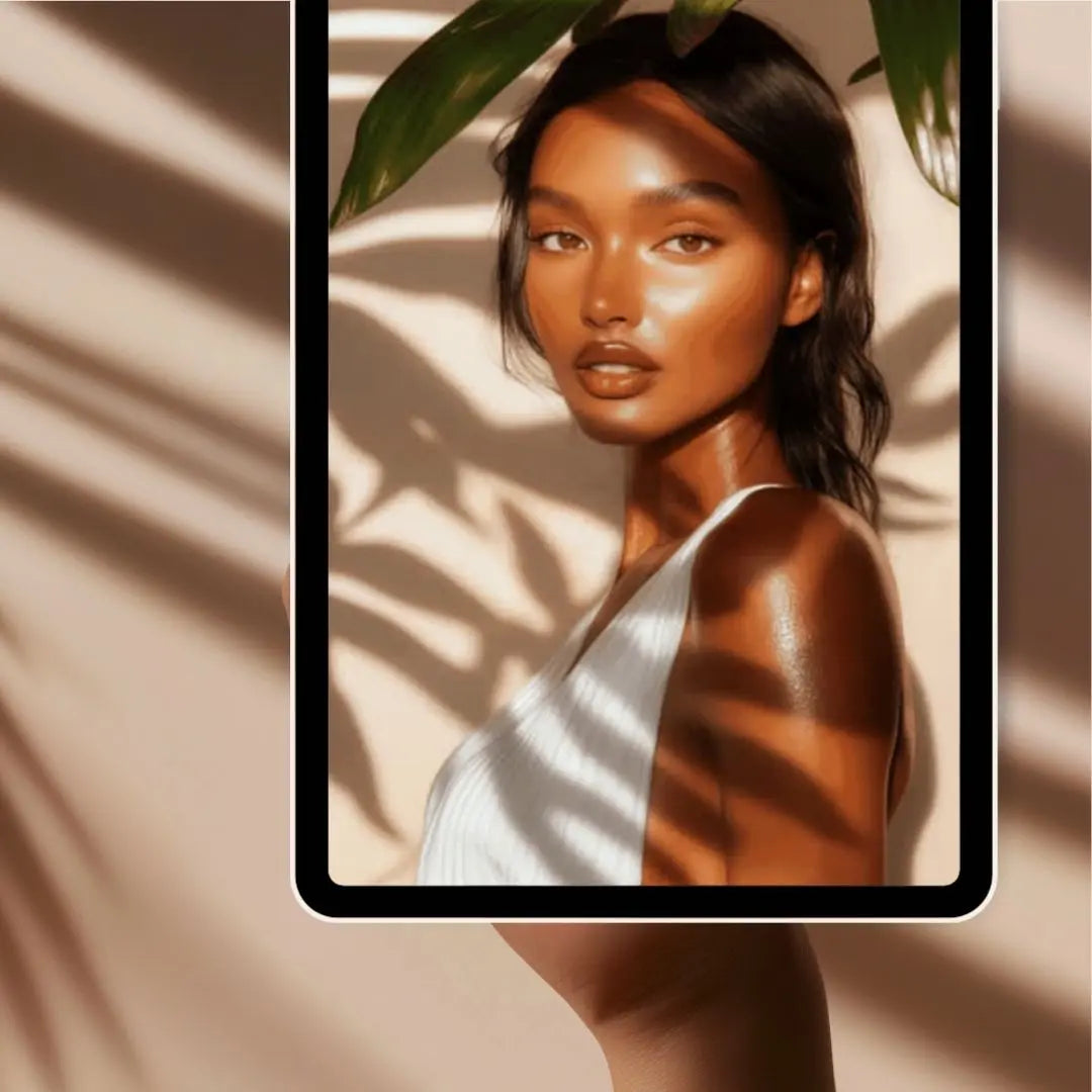 Luminous Beauty – 50 AI Stock Images (PLR & MRR Rights) Boundless PLR