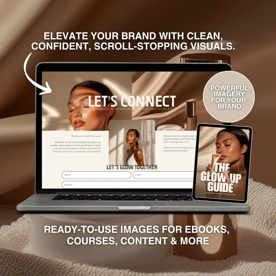 Luminous Beauty – 50 AI Stock Images (PLR & MRR Rights) Boundless PLR