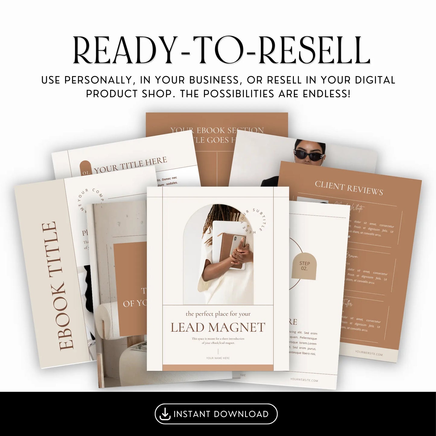 Lead Magnet Template – 33 Page Canva Editable Design with MRR & PLR Resell Rights Boundless PLR