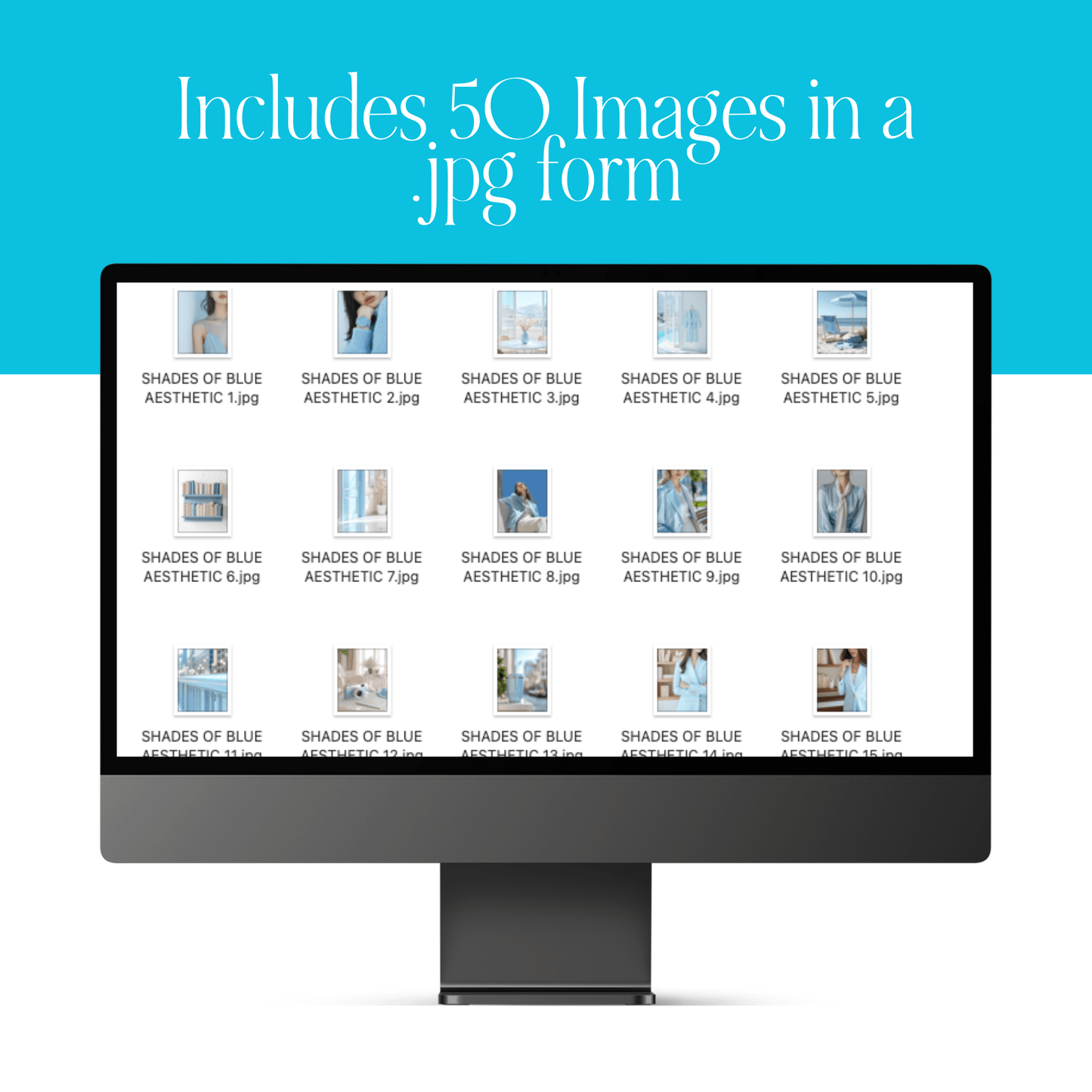 Coastal Chic Collection: 50 Blue-Toned Aesthetic Photos with Resell Rights (MRR & PLR) - Ai Stock Images - Boundless PLR