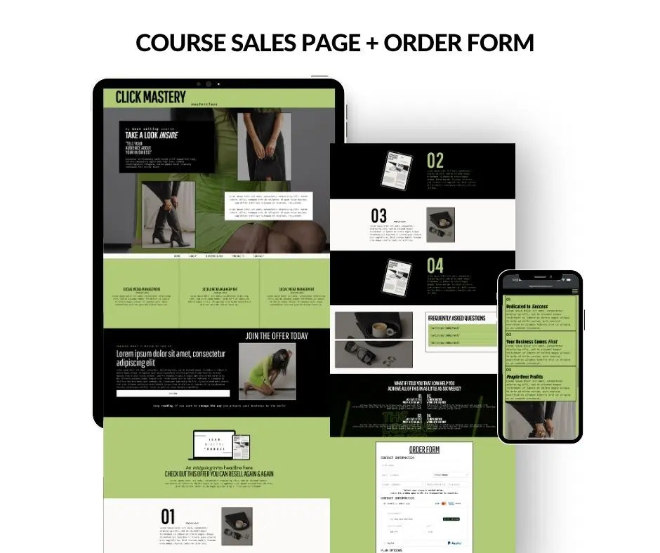 Click Mastery Systeme.io Website Template – Done-for-You Digital Product Funnel for PLR & MRR Sellers Boundless PLR