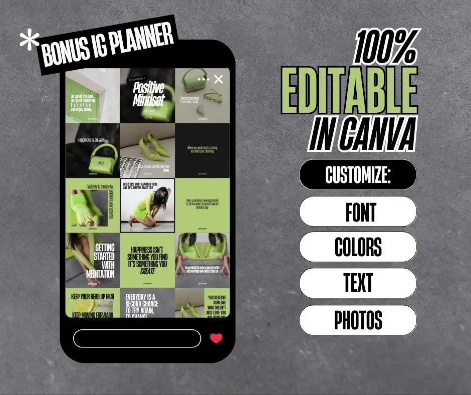 Positivity Pop Social Media Bundle | Canva Templates with PLR + MRR Rights Boundless PLR