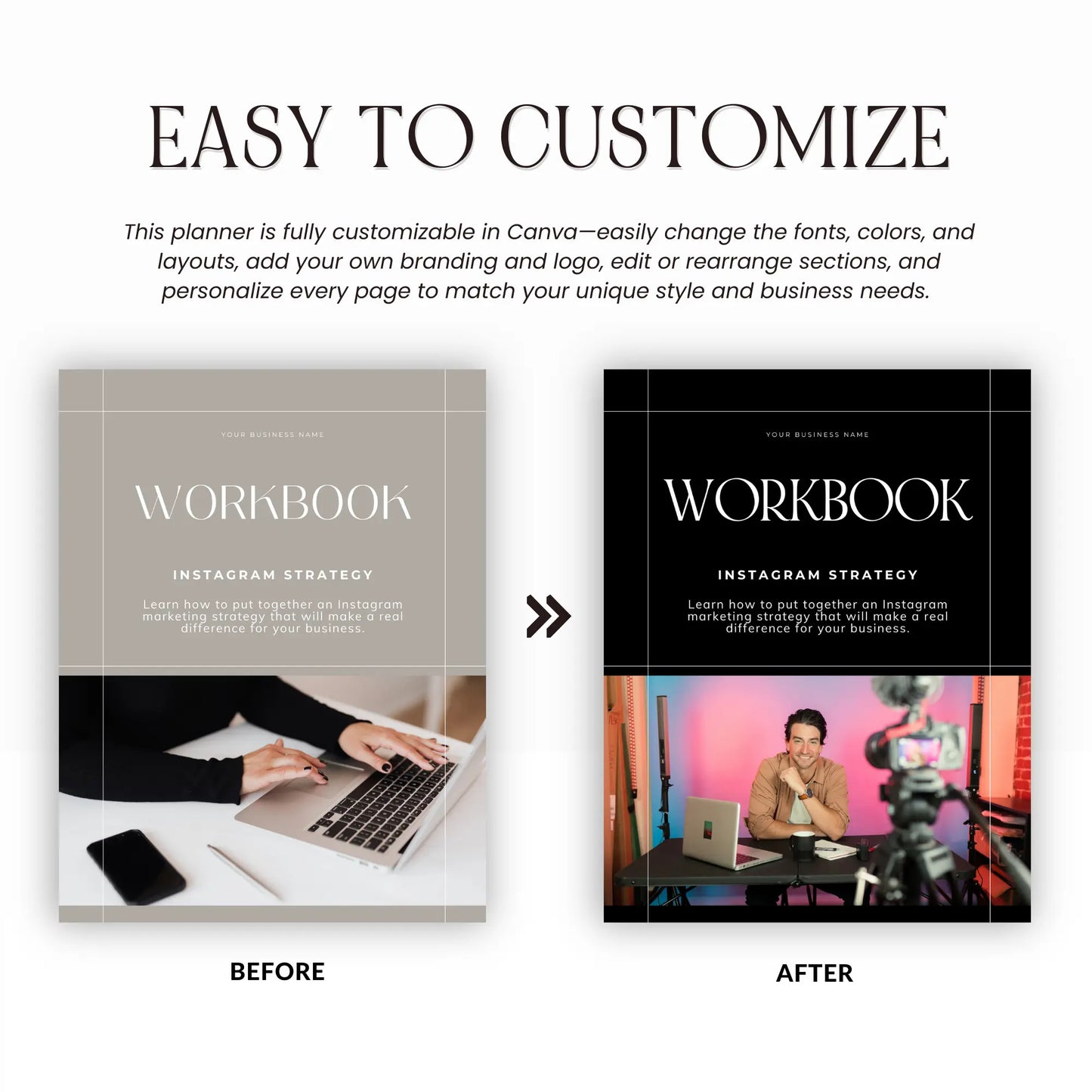 Editable Canva Workbook Template with PLR + MRR Rights Boundless PLR