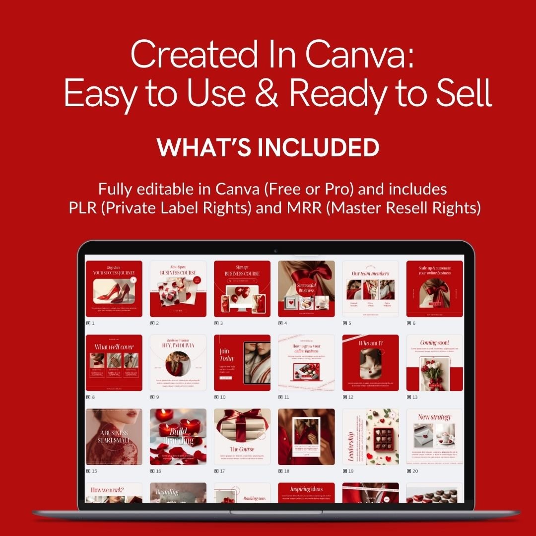 Valentine’s Day Instagram PLR & MRR Templates - Boundless PLR