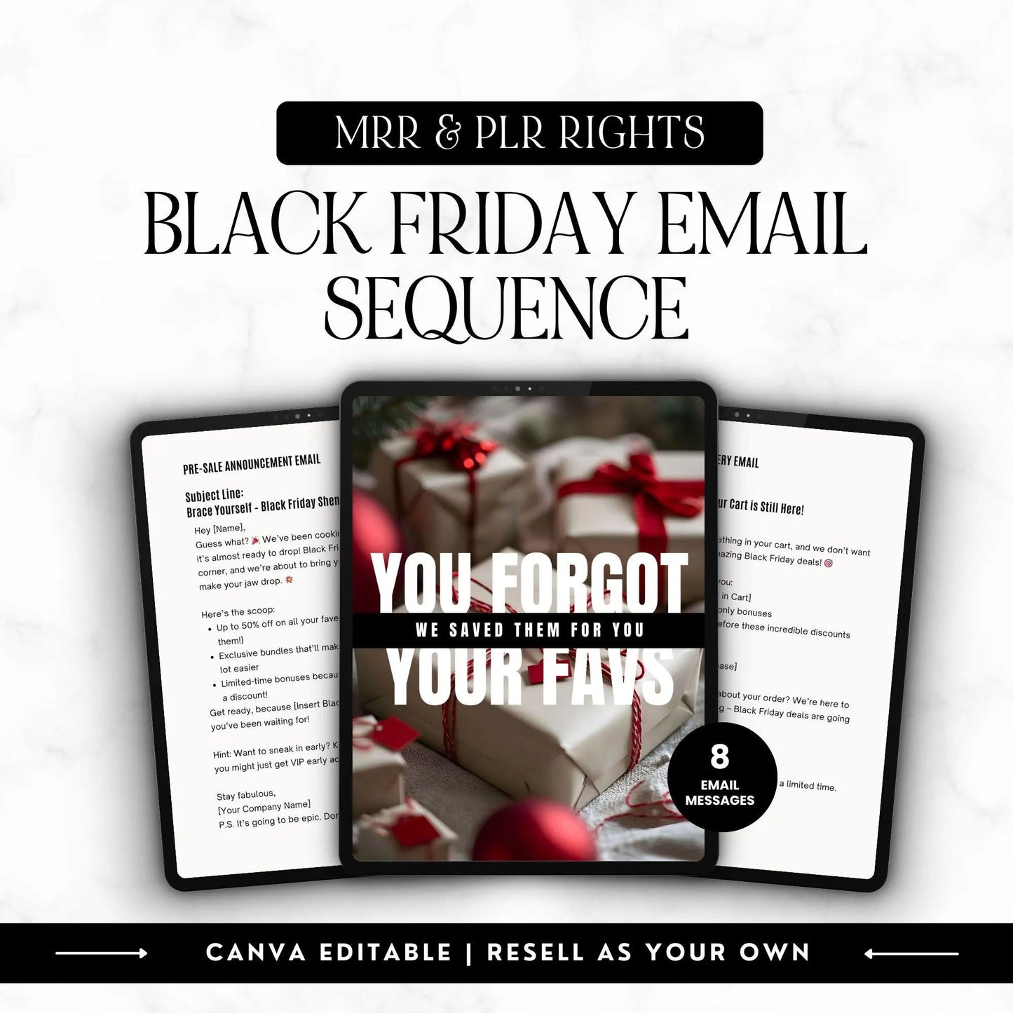 Black Friday Marketing Toolkit | Canva Editable PLR & MRR Bundle - PLR Bundles - Boundless PLR