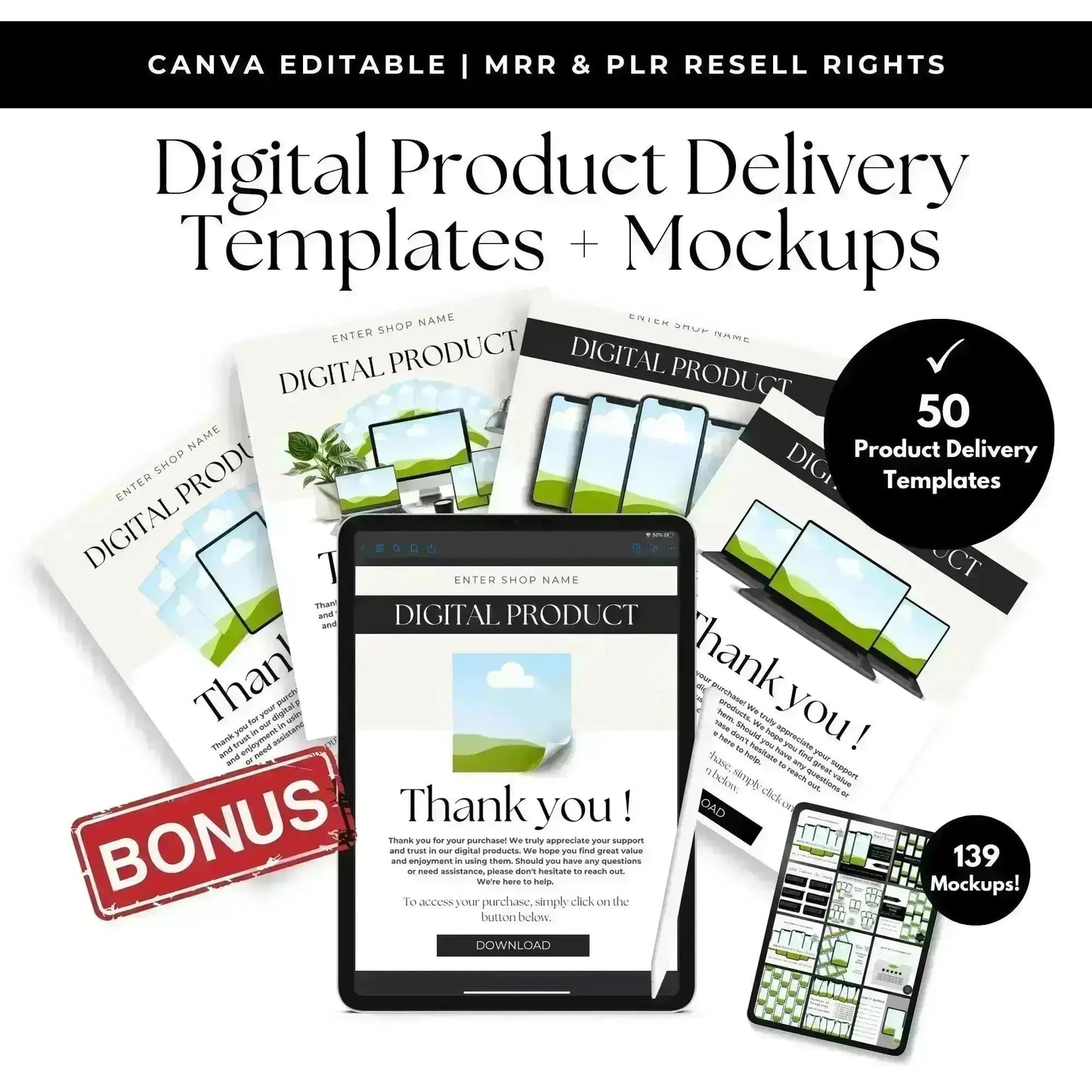 Course Workbook Template | Life Coach Canva Templates | Editable eBook | PLR + MRR Rights Boundless PLR
