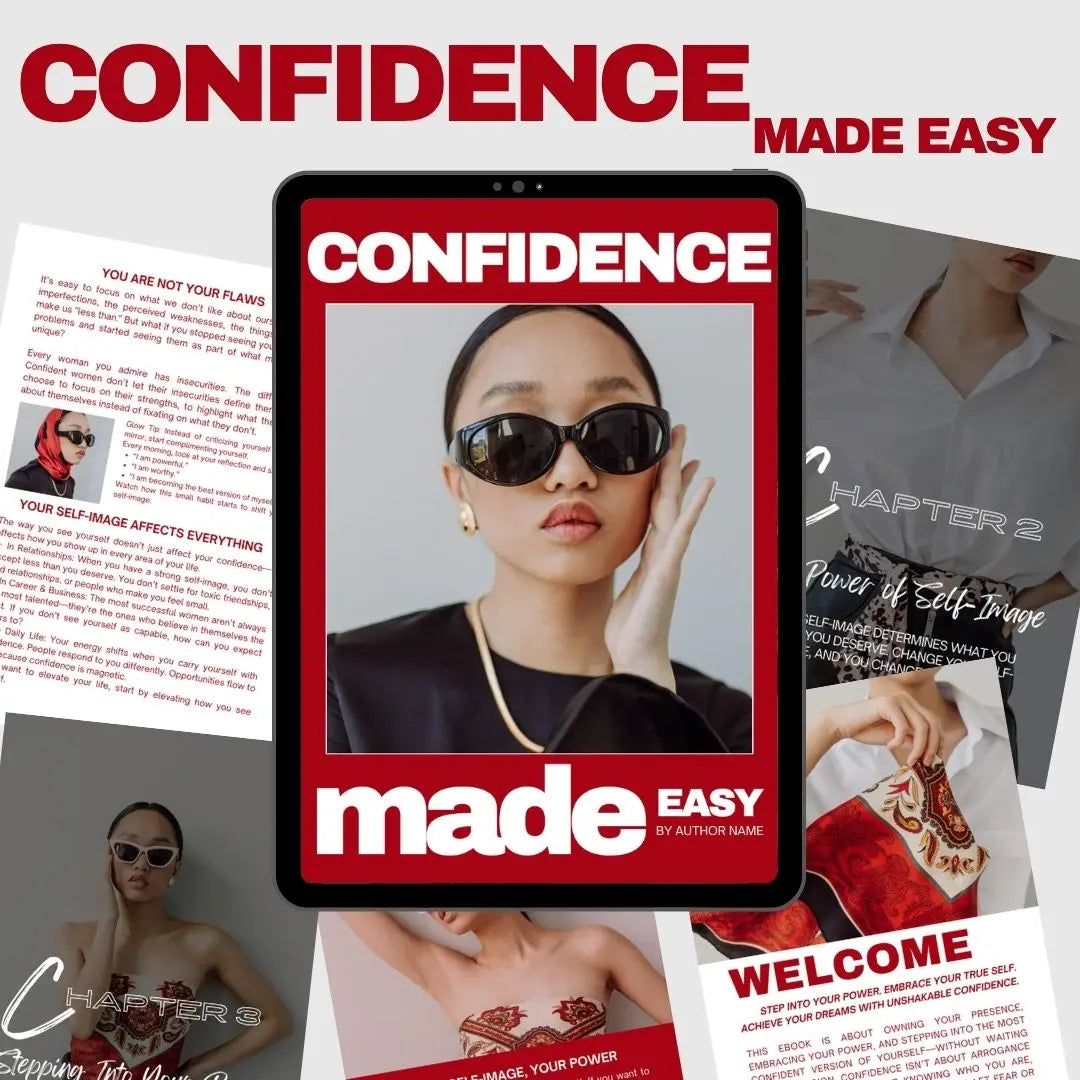 Confidence Made Easy: Canva Editable Self-Help Guide with MRR & PLR Rights for Coaches and Entrepreneurs Boundless PLR