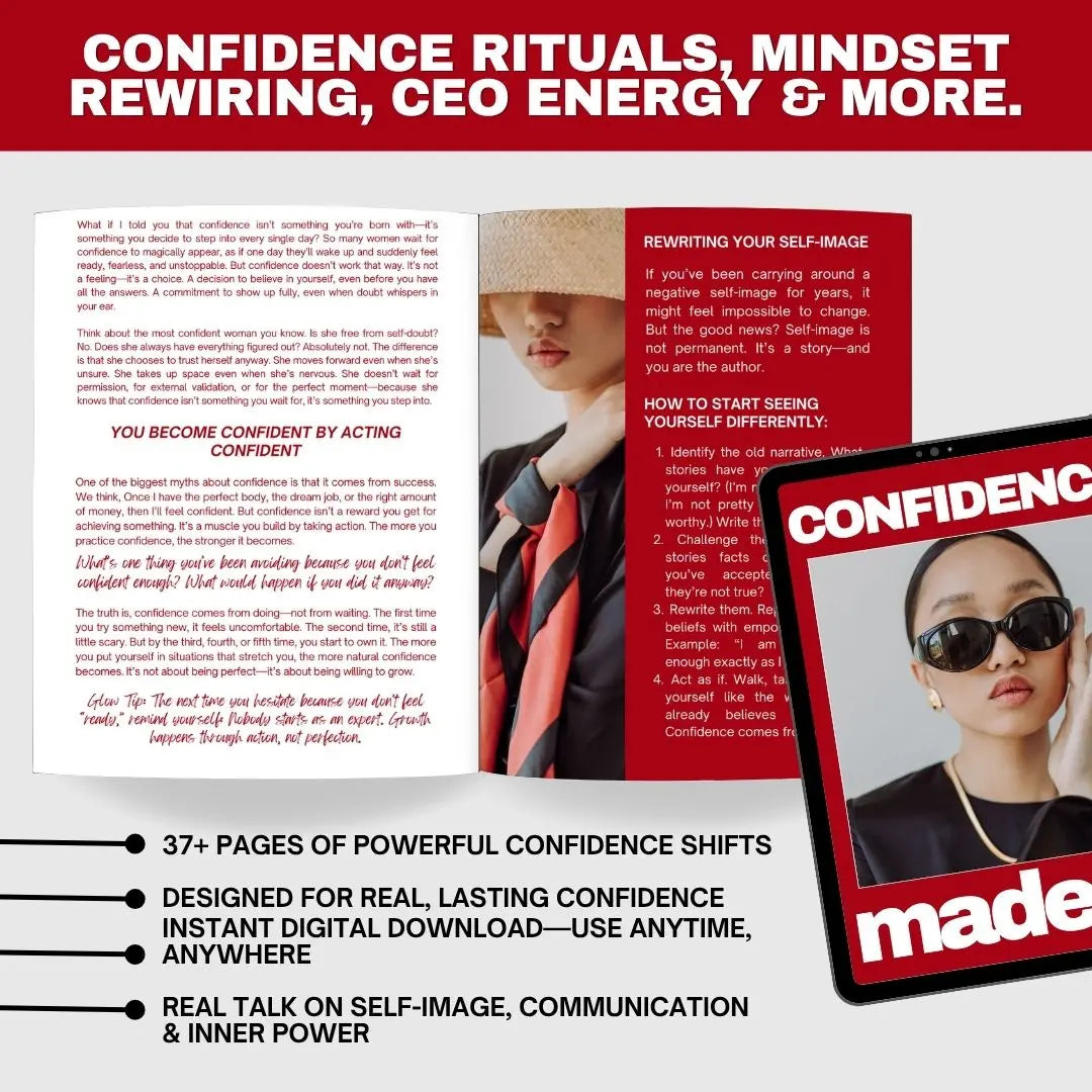 Confidence Made Easy: Canva Editable Self-Help Guide with MRR & PLR Rights for Coaches and Entrepreneurs Boundless PLR