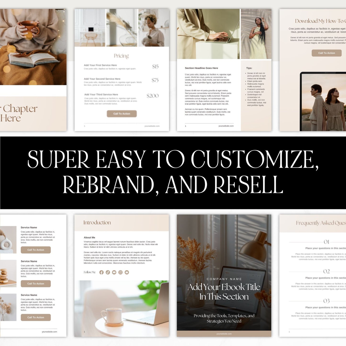 Editable Canva Ebook & Journal Template | PLR & MRR Digital Download Boundless PLR