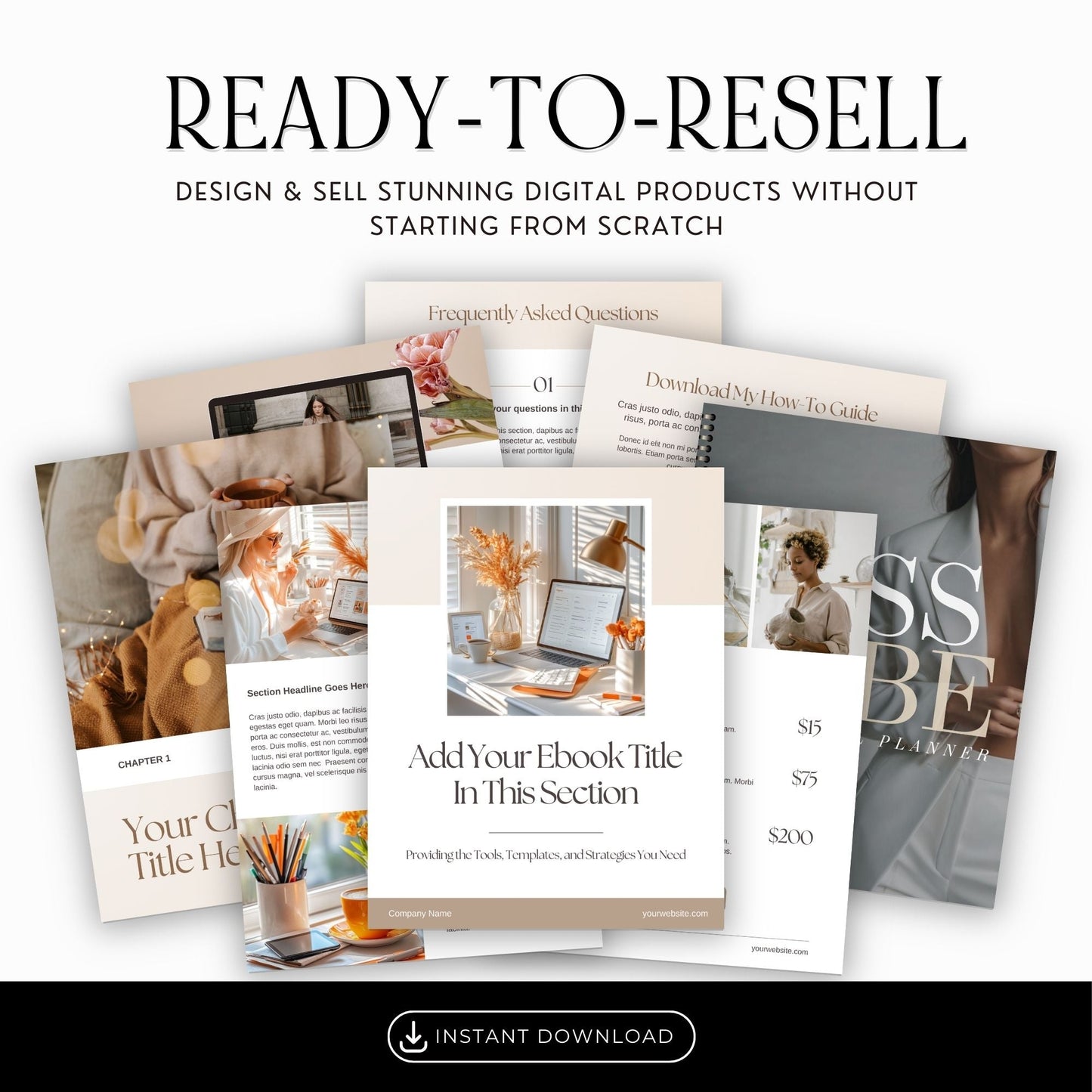 Editable Canva Ebook & Journal Template | PLR & MRR Digital Download Boundless PLR