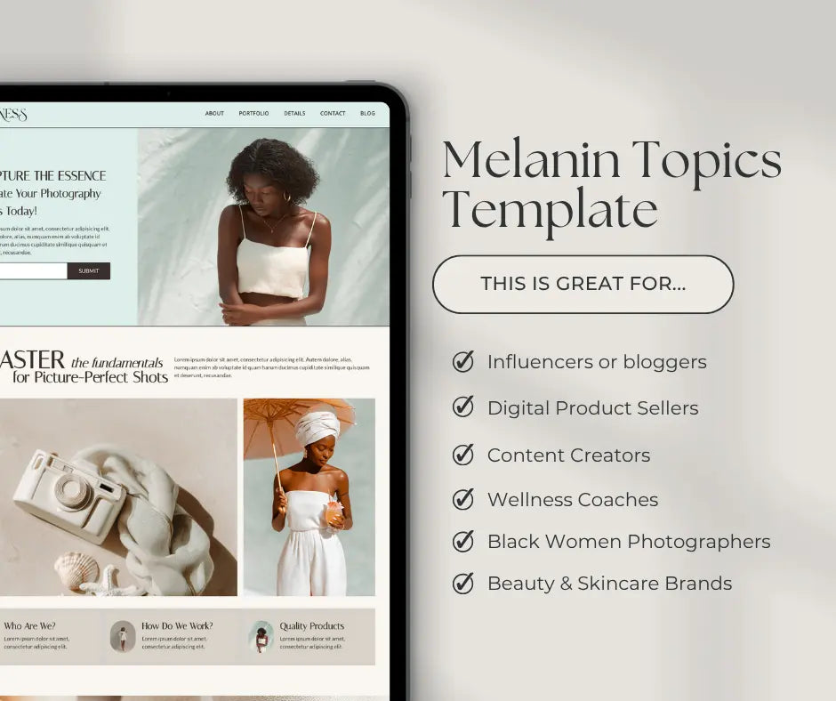 Melanin Tropics Systeme.io Funnel – 1-Page Funnel with MRR & PLR + Bonus Mockups Boundless PLR