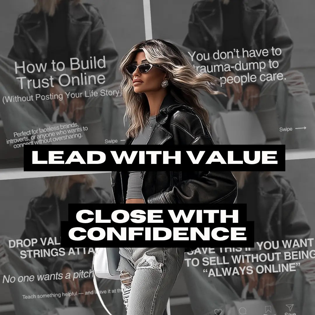Conversion Queen Carousel Pack – 94 Editable Canva Instagram Templates with PLR & MRR Resell Rights Boundless PLR