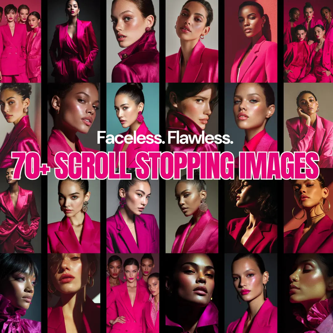70+ Viral AI Images – Glossed in Power Edition (Editable with PLR + MRR) Boundless PLR