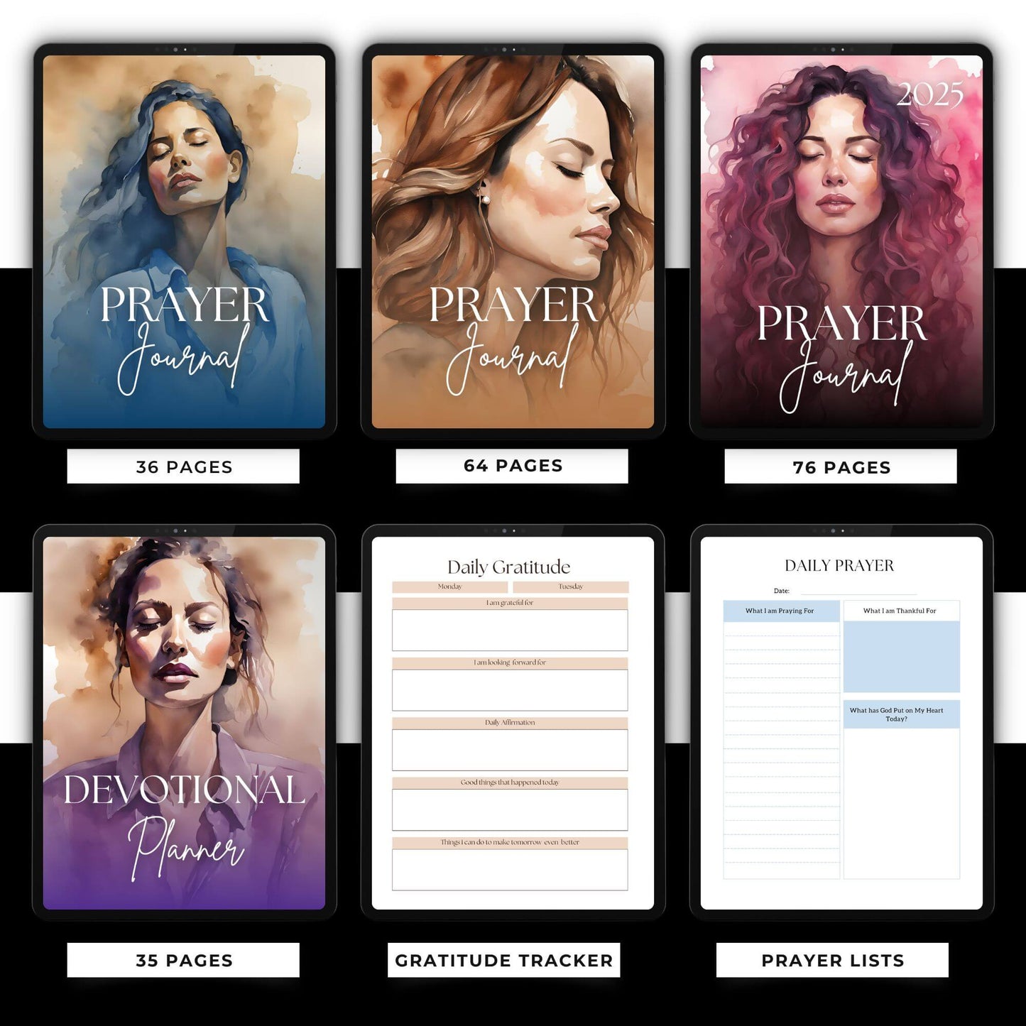 Prayer Journal Bundle | PLR & MRR Resell Rights | Canva Editable Boundless PLR