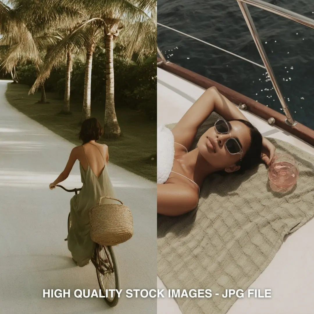 Salt & Sage | 80 Coastal AI Stock Images with MRR & PLR for Wellness, Lifestyle & Minimalist Brands Boundless PLR