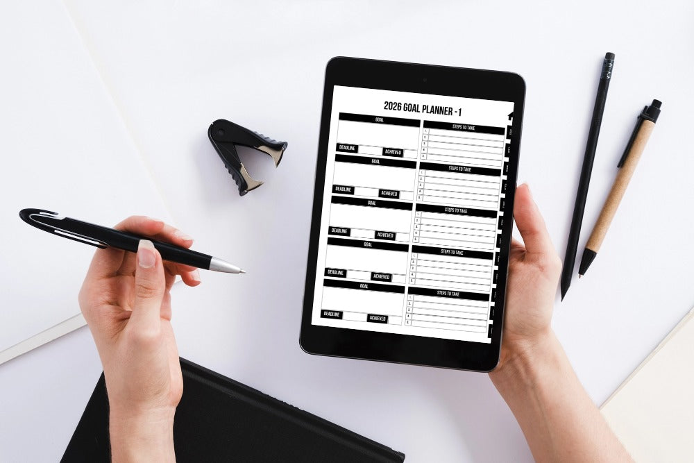 2025–2026 Digital Monthly & Weekly Planner Hyperlinked | Canva Editable | PLR & MRR Included Boundless PLR