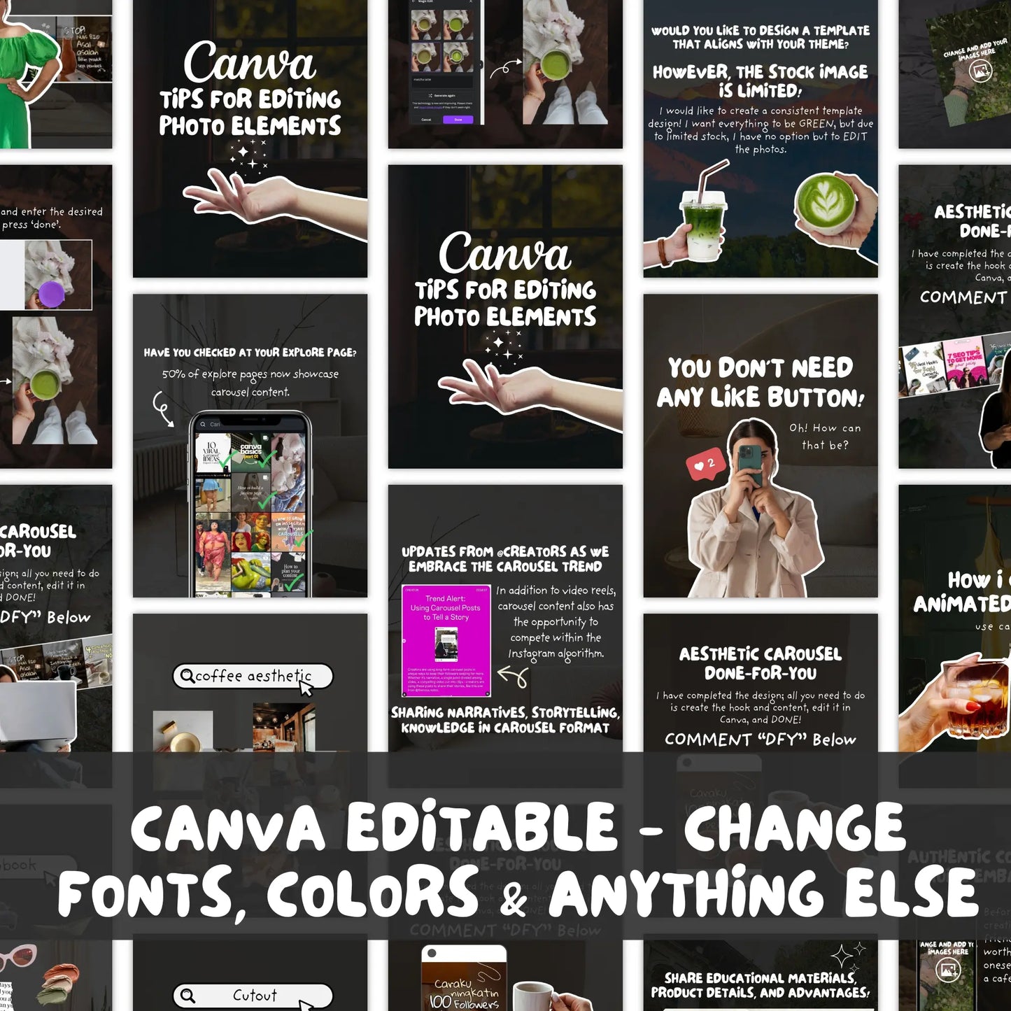 106 Animated Instagram Carousel Canva Templates – Editable with PLR/MRR Resell Rights Boundless PLR