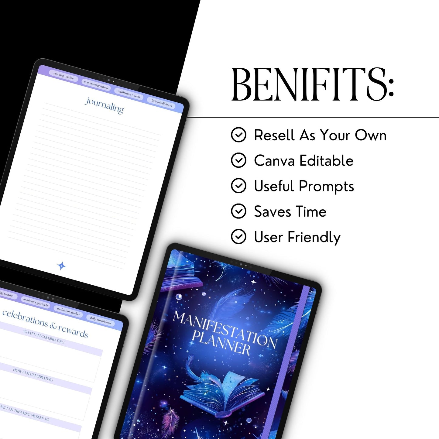 a tablet with a book on top of it