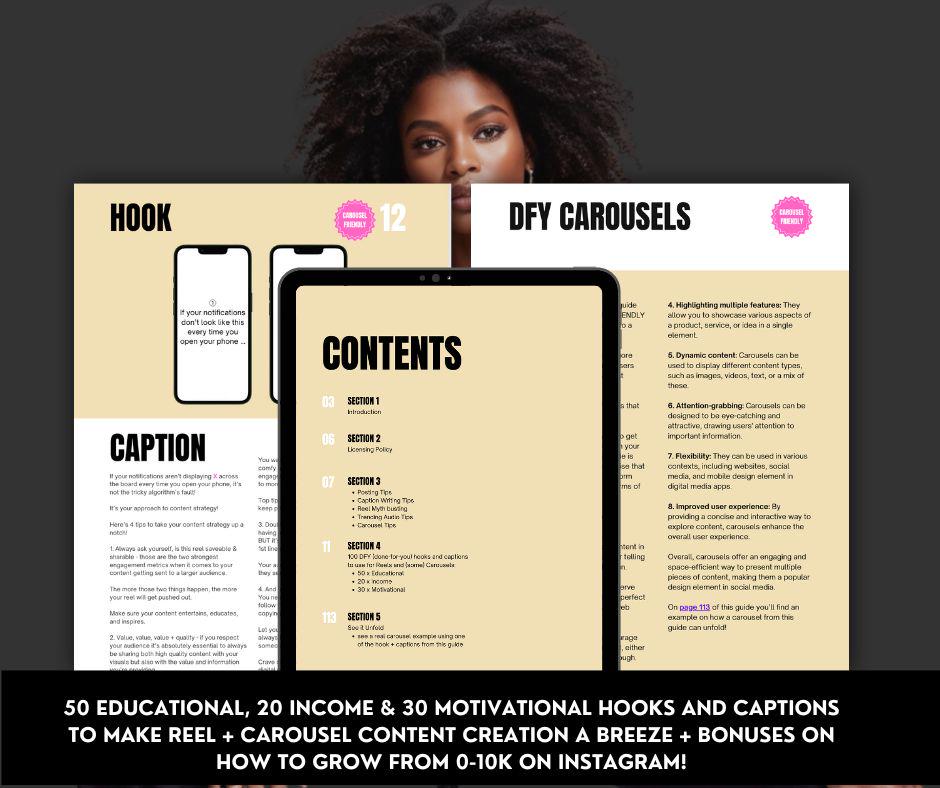 DFY Reels and Carousels for Instagram - MRR & PLR - Images & Reels - Boundless PLR