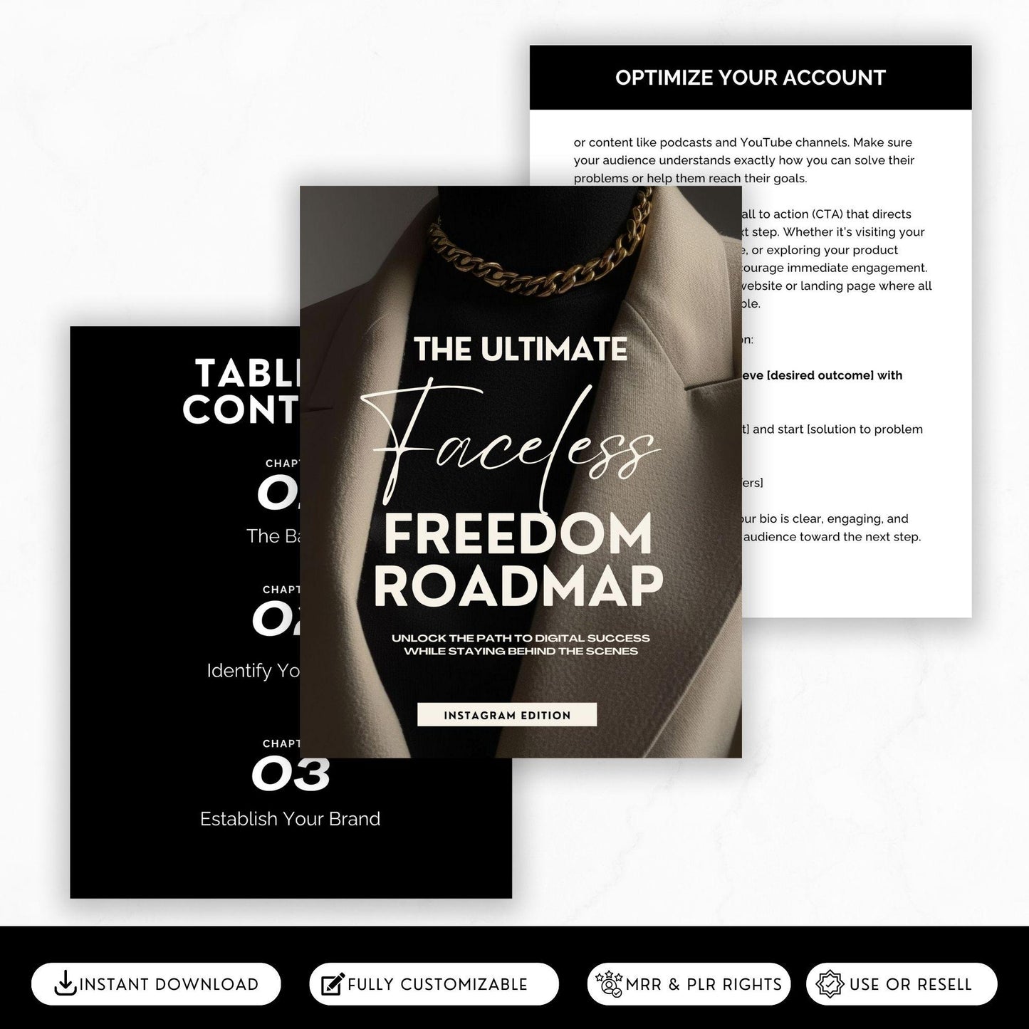 Faceless Social Media Success Guide | PLR & MRR Digital Product