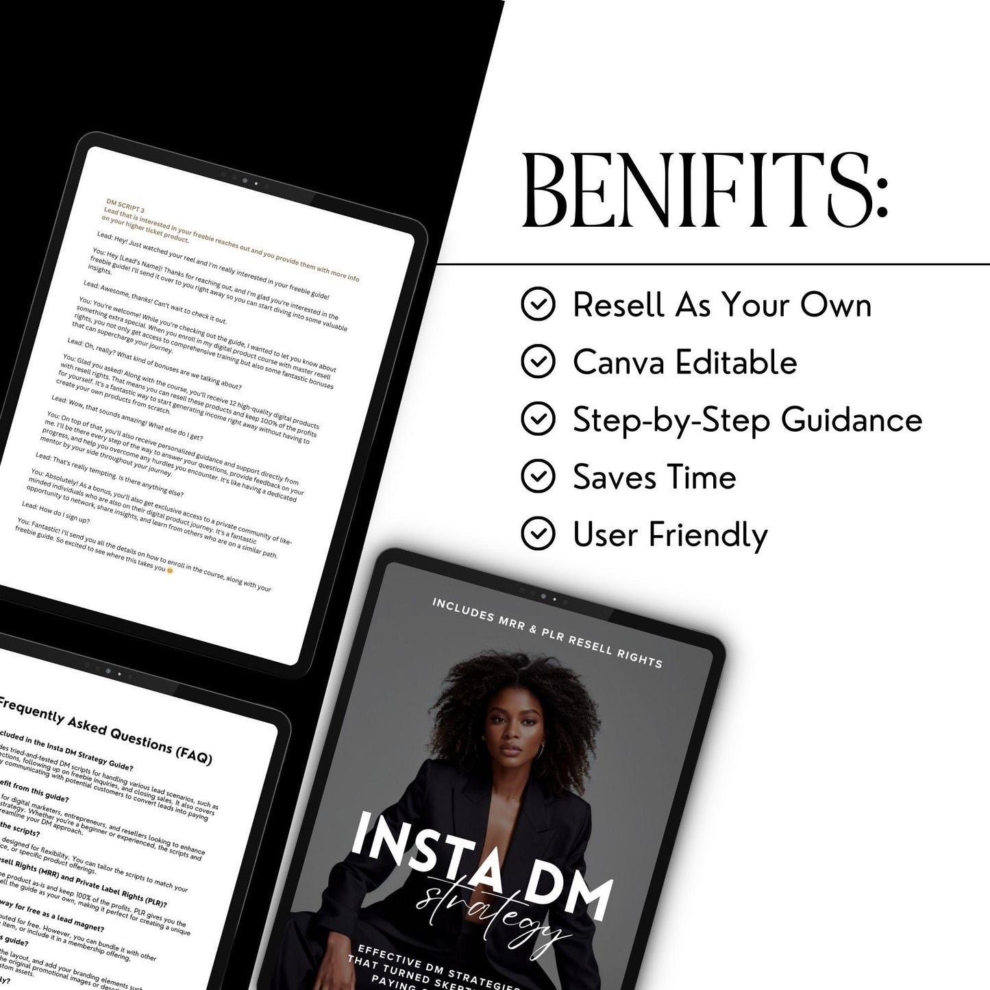 Insta DM Scripts & Strategies Guide with MRR & PLR | Convert Leads to Loyal Customers - MRR Marketing eBook - Boundless PLR