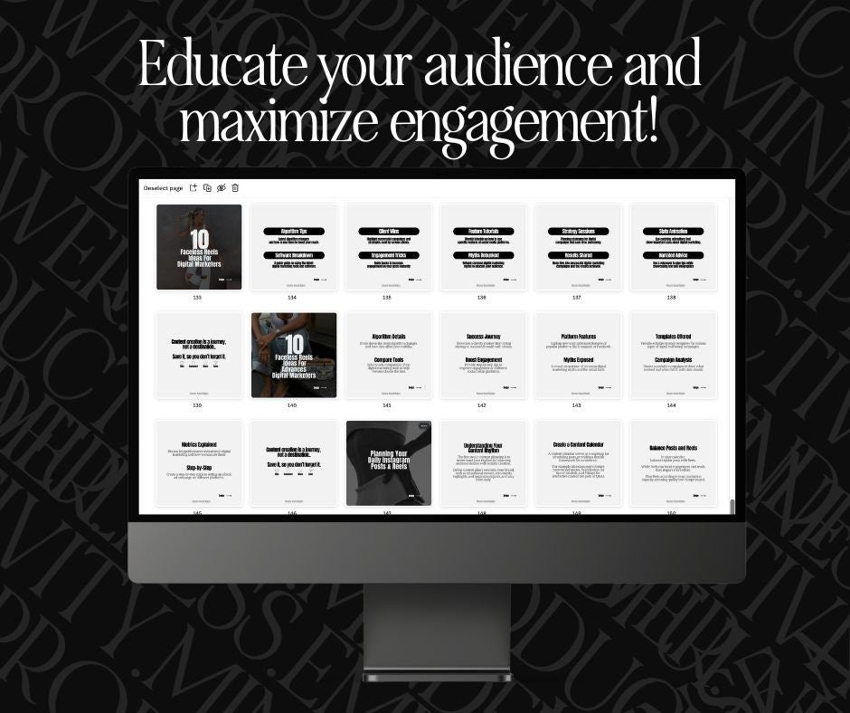 30 Days of Digital Marketing Carousels Bundle - PLR & MRR