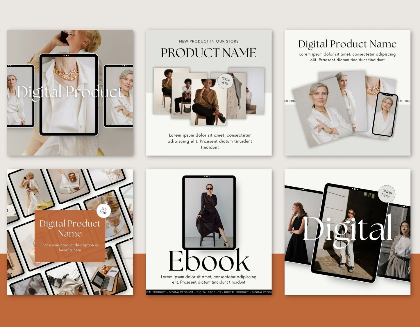 Instagram Post Templates for Digital Product Sellers | PLR + MRR Resell Rights - Boundless PLR