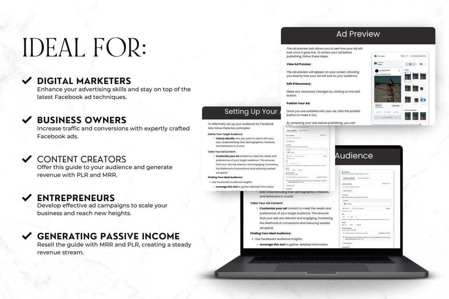 Mastering Facebook Ads: A Beginner's Guide with PLR & MRR - Boundless PLR