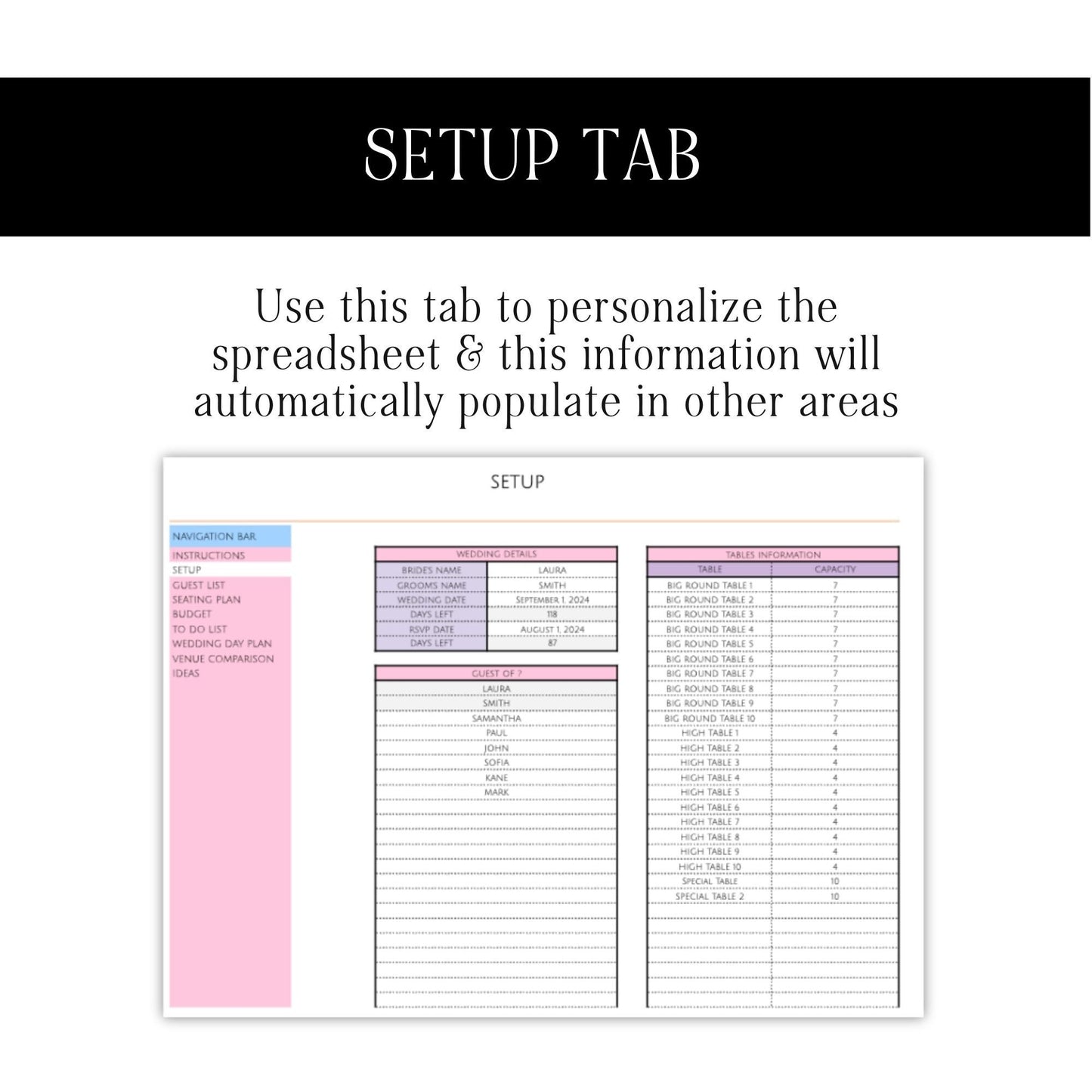 Wedding Planner Spreadsheet with PLR & MRR Licensing - Perfect for Digital Sellers