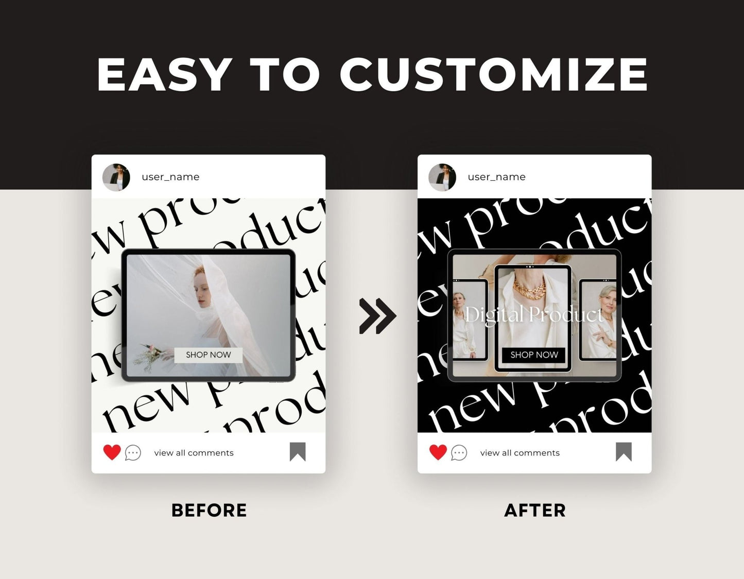 Instagram Post Templates for Digital Product Sellers | PLR + MRR Resell Rights - Boundless PLR