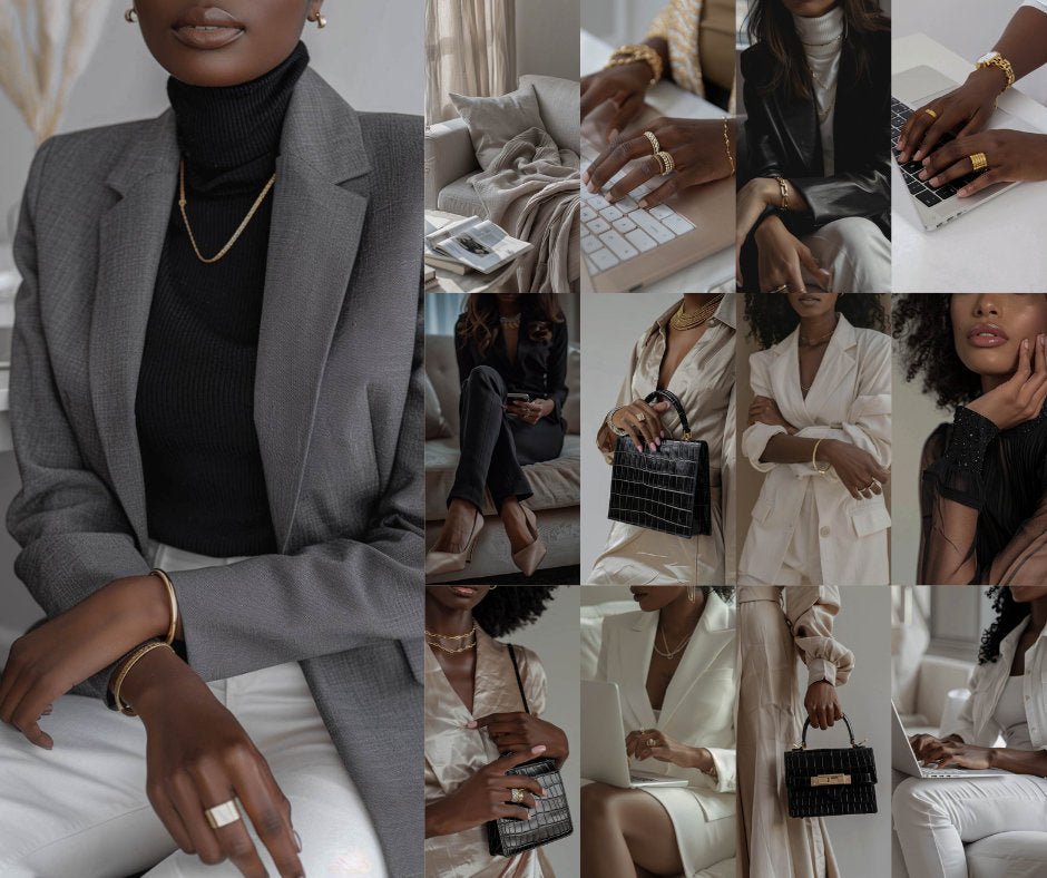 70 Luxury Melanin Faceless AI Stock Images Bundle with MRR & PLR - Boundless PLR