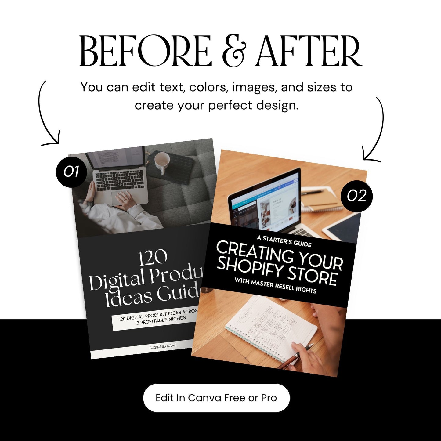 Launch Your Shopify Store Guide - Generate Passive Income - Canva Template with MRR + PLR